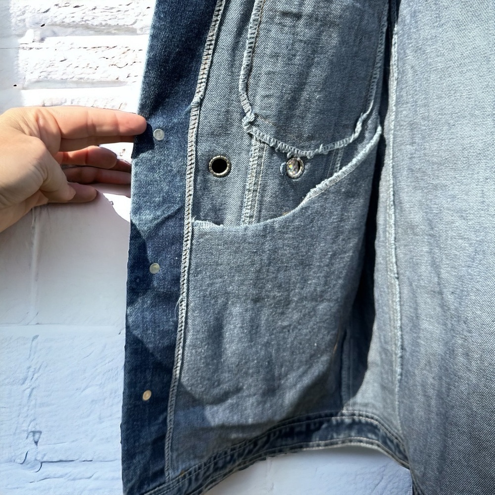 Eras Tour Ready: Dazzling Upcycled Se7en Jacket with Chic Design! Oversized Med - Picture 8 of 16